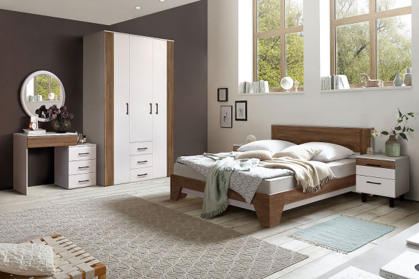 Модульный спальный гарнитур Ариста br_1 Беж Нубук