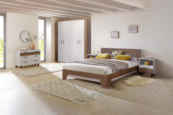 Модульный спальный гарнитур Ариста br_2 Беж Нубук